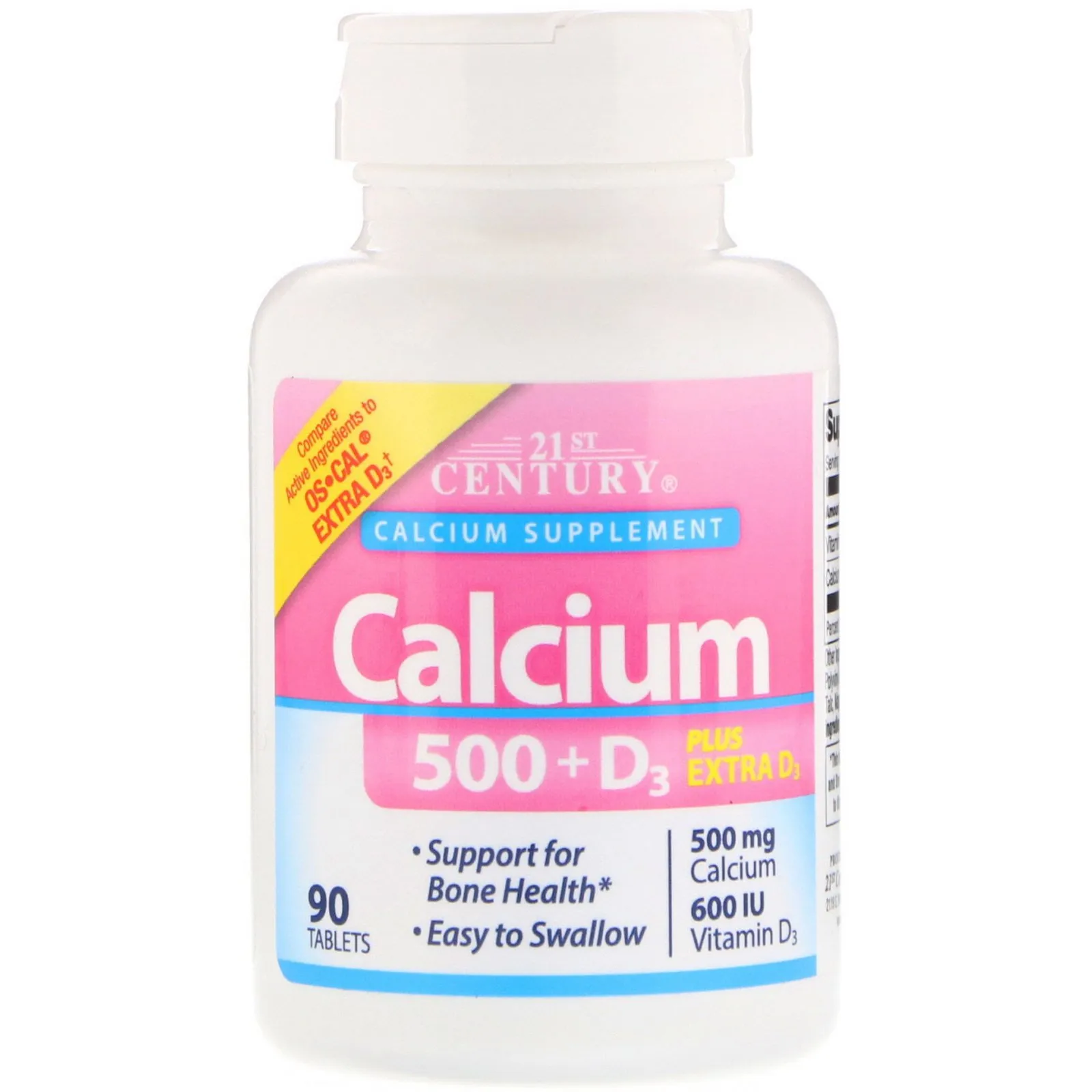 3-5 CALCIUM+D3 21ST CENTURY 90 TAB - الصورة 1