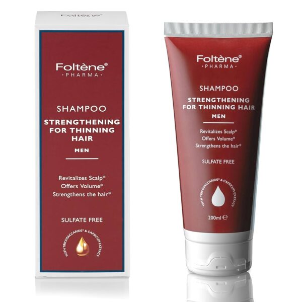 ⁦Foltene Pharma Strengthening Shampoo for Thinning Hair Men⁩ - الصورة ⁦1⁩