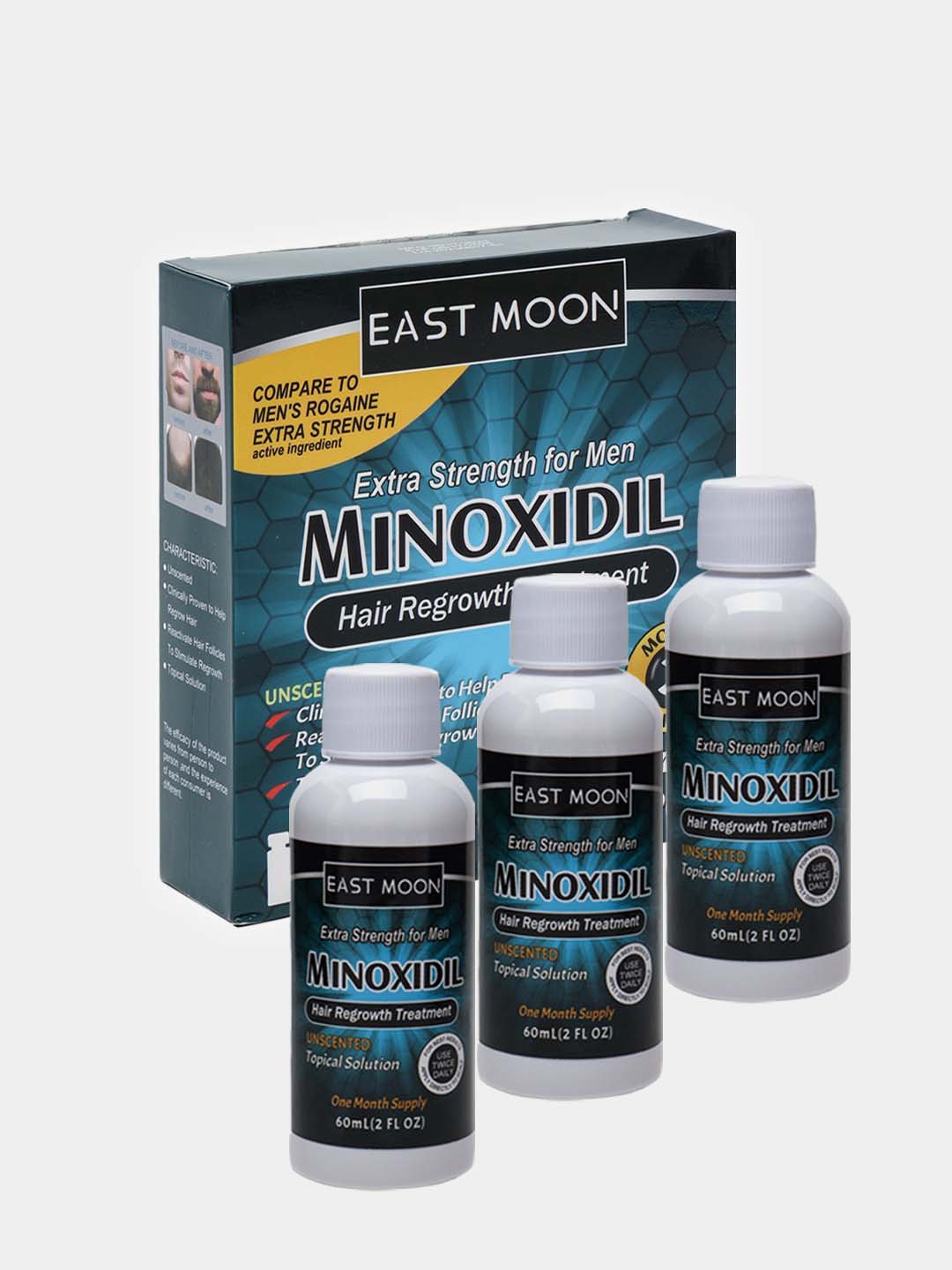 original MINOXIDIL EAST MOON 3 MONTH SUPPLY - الصورة 1