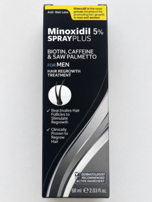 Minoxidil 5% plus spray بخاخ الشعر وعلاج الصلع الوراثي وتساقط الشعر.